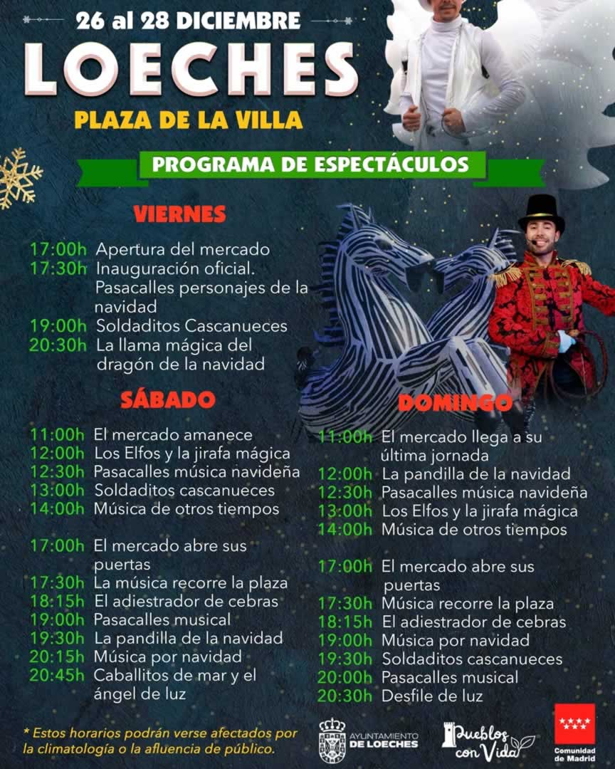 MERCADO NAVIDEÑO DE LOECHES (MADRID) – 2025 5 navidad loeches programa