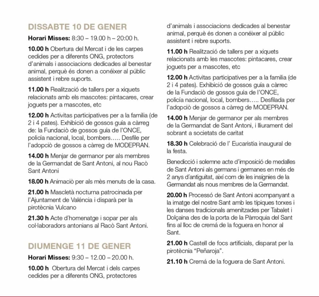 Programación Mercado Medieval De San Antonio Abad 2