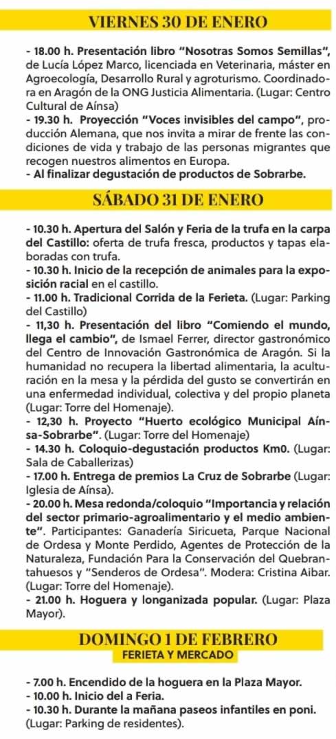 ainsa CARTEL FERIETA 2026 1