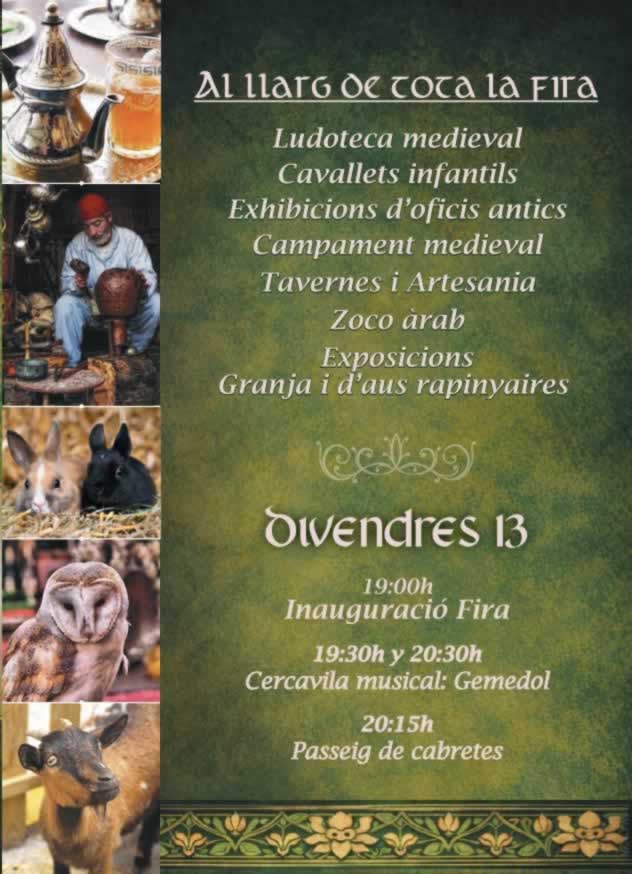 Prorama Mercado Medieval en Alfafar 1