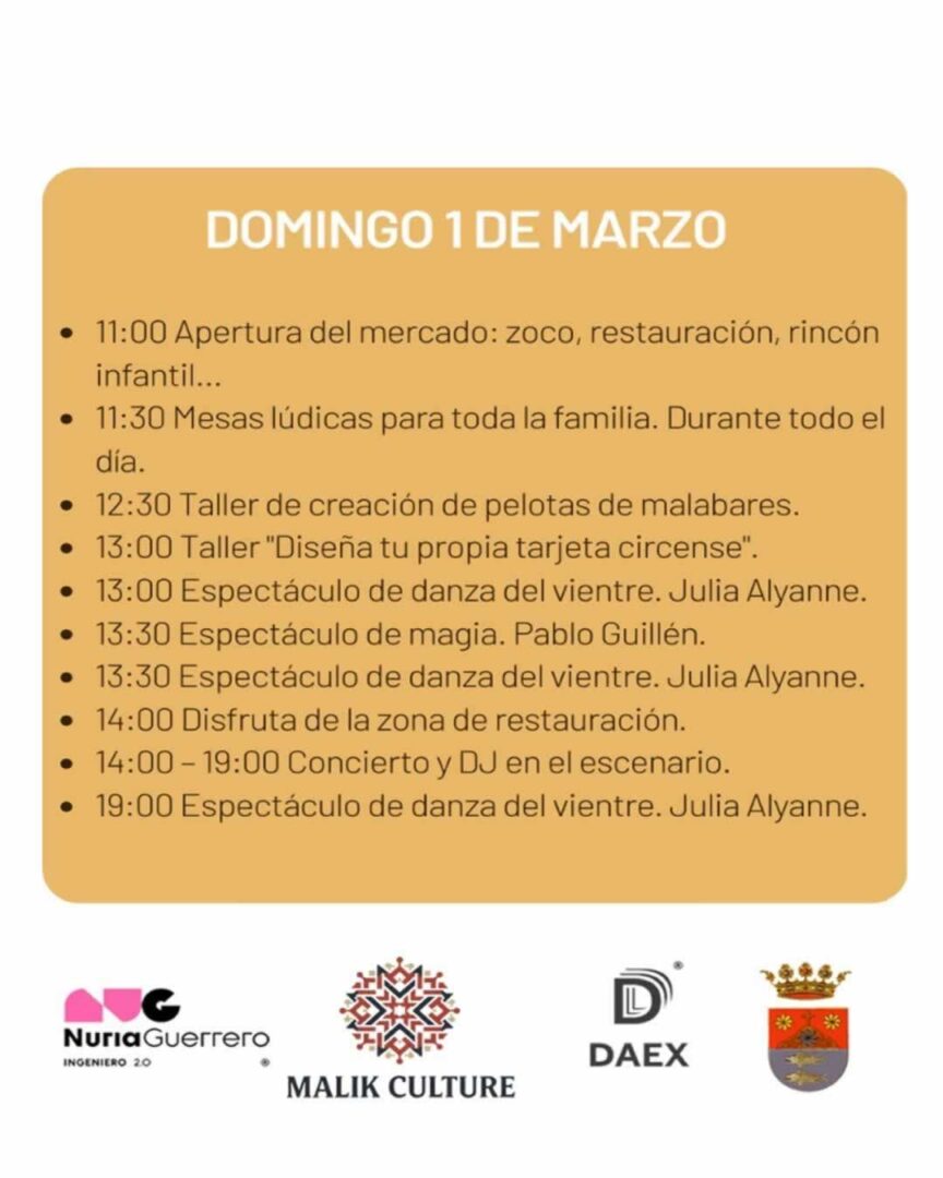 Mercado Circense Carnavalesco de Barbate 2026 (Cádiz) 10 Programación del Mercado Circense Carnavalesco de Barbate 5