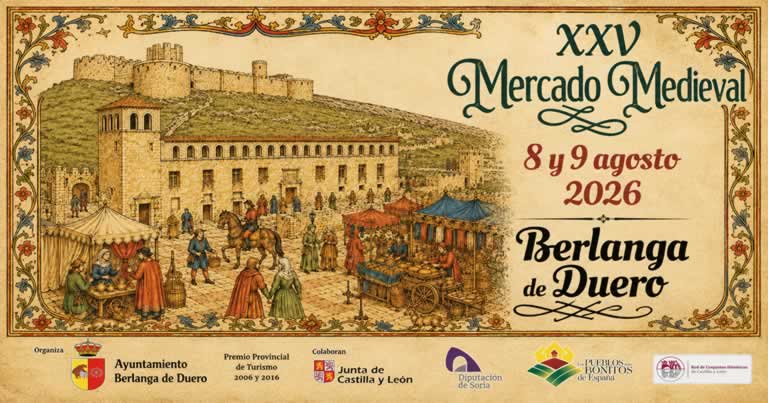 XXV Mercado Medieval de Berlanga de Duero 2026 Soria