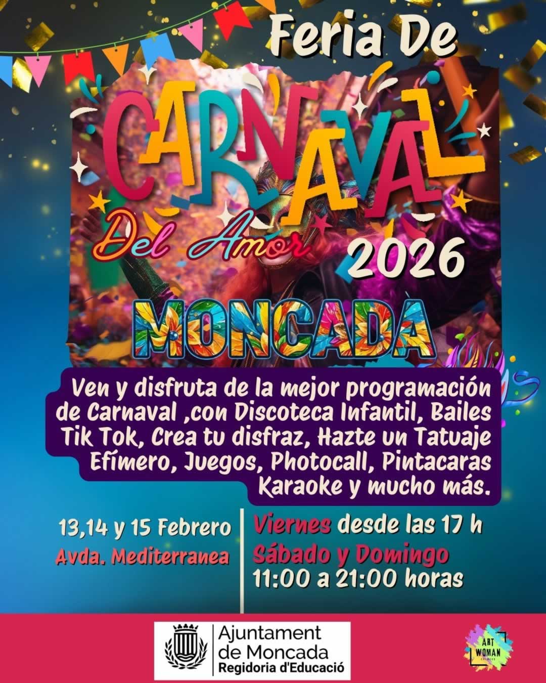 cartel Feria de Carnaval del Amor – Moncada