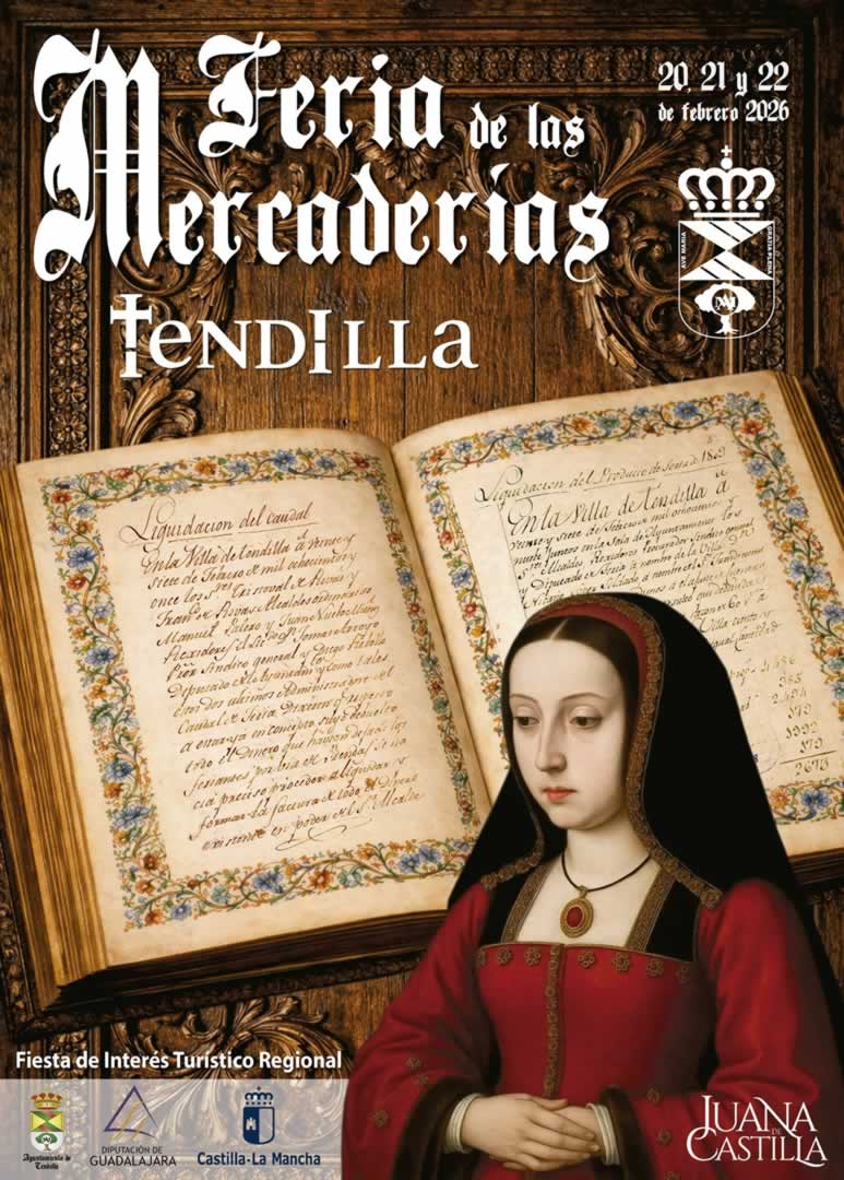 Feria de las Mercaderías de Tendilla 2026 Guadalajara 11 feria mercaderias tendilla cartel