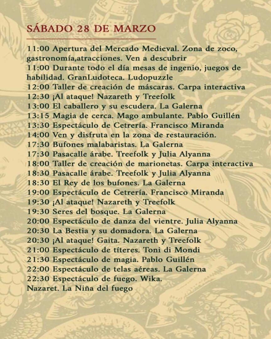 XIII Maracena Medieval 2026 (Granada) Sabado