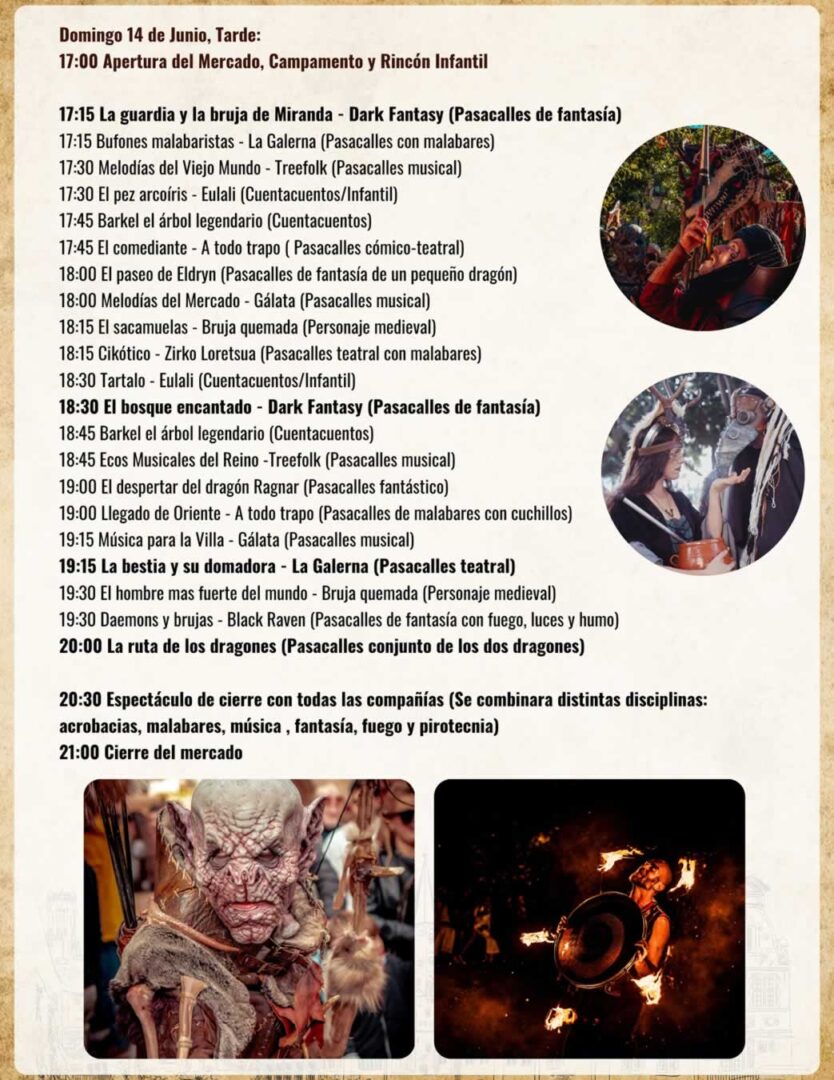 medieval miranda programa domingo tarde