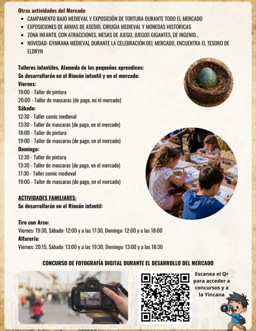Mercado Medieval de las Tres Culturas de Miranda de Ebro (Burgos) 2026 - Programación otras actividades