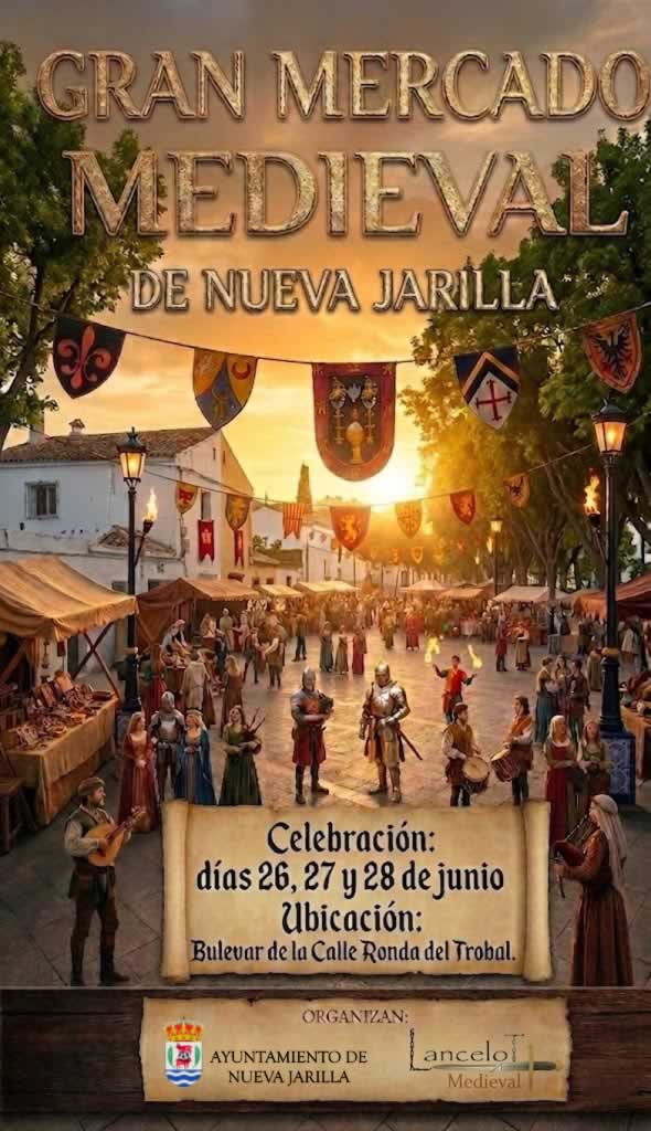 Cartel del Mercado Medieval de Nueva Jarilla 2026 (Cádiz)