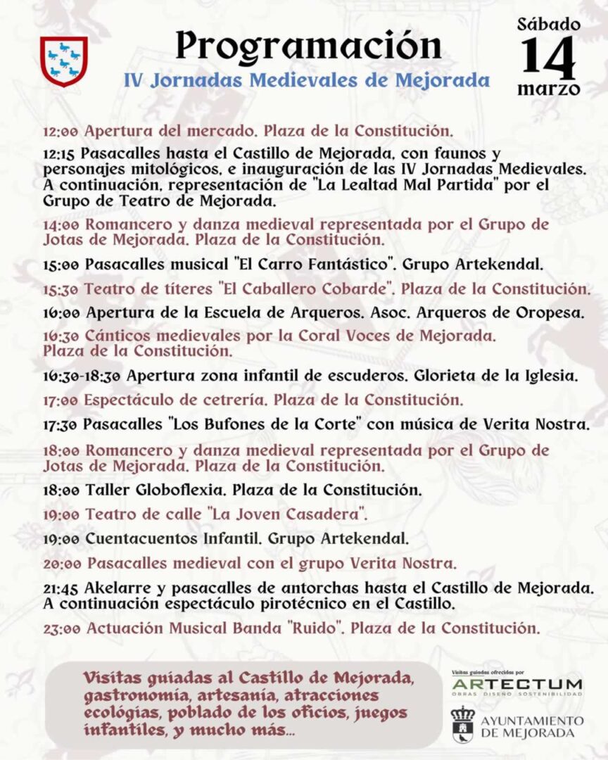 IV Jornadas Medievales de Mejorada 2026 Toledo 6 medieval mejorada p1