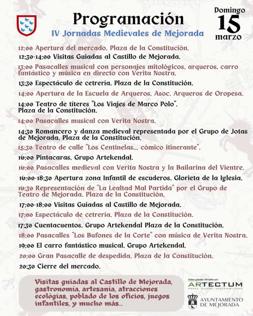IV Jornadas Medievales de Mejorada 2026 Toledo 7 medieval mejorada p2