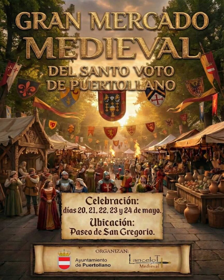 Cartel Mercado Medieval del Santo Voto en Puertollano 2026