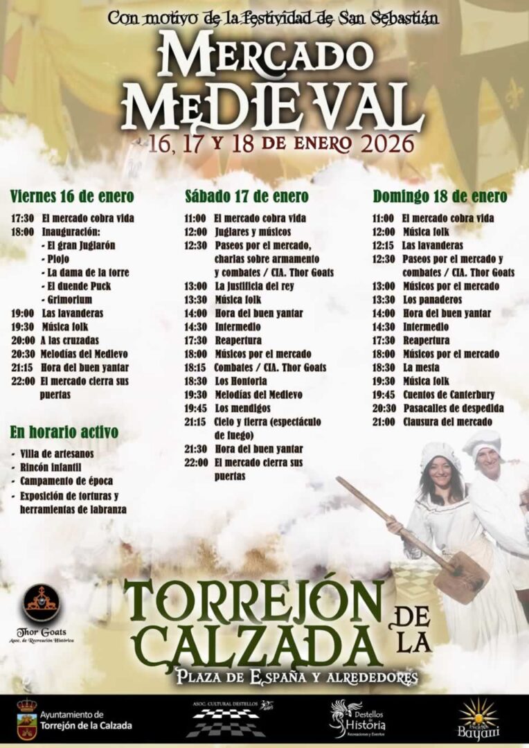 Programa del Mercado Medieval de Torrejón de la Calzada