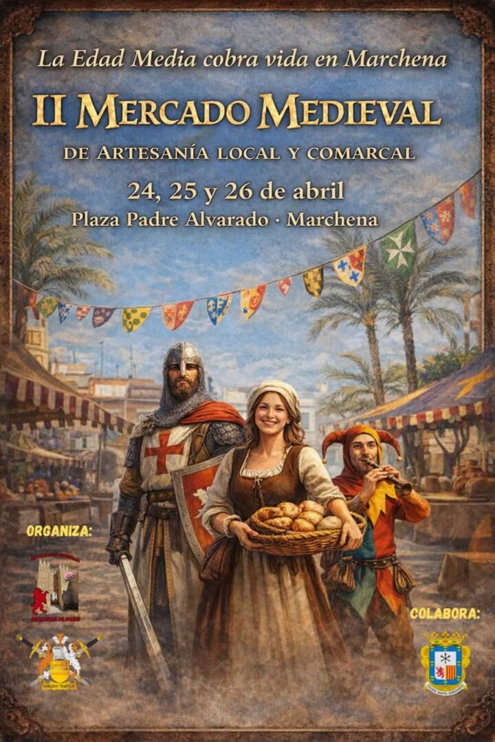 Mercado Medieval en Marchena 2026 (Sevilla) Información artesanos 3 Cartel del Mercado Medieval de Marchena 2026 (Sevilla)