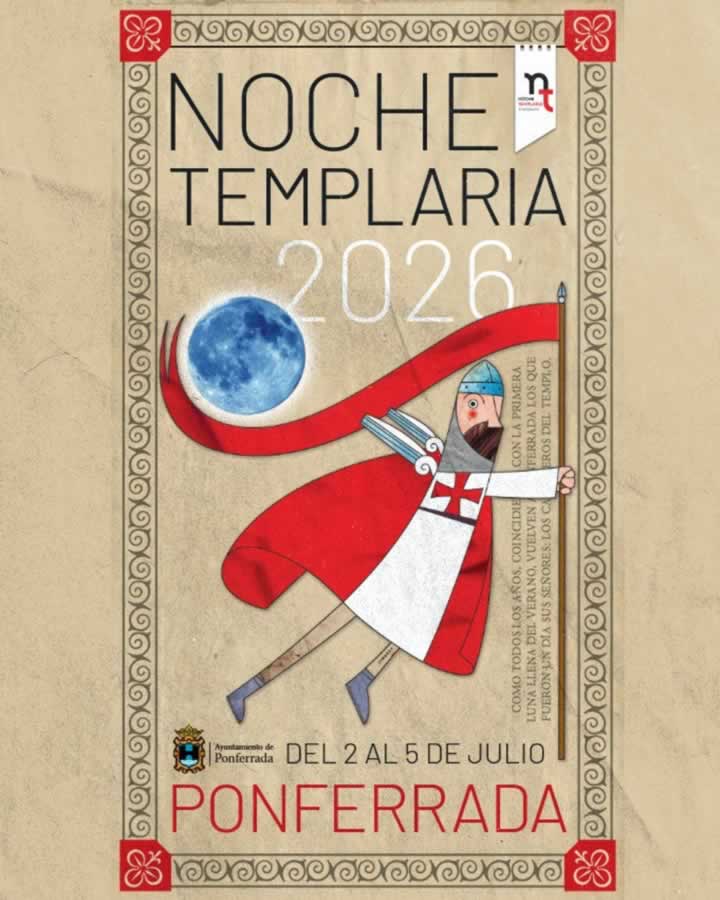noche templaria ponferrada 2026 cartel