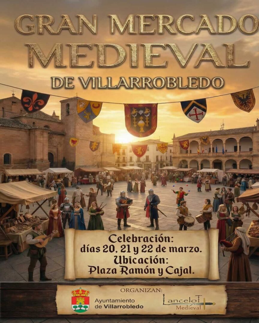 Gran Mercado Medieval de Villarrobledo 2026 (Albacete) 5 Cartel Mercado Medieval de Villarrobledo