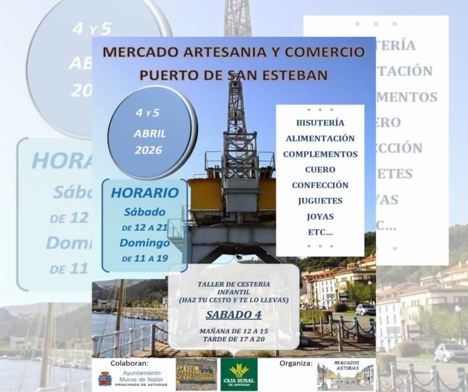Mercado de Artesanía y Comercio San Esteban de Pravia 2026 (Asturias) 4 FB Mercado Artesanía San Esteban de Pravia 2026