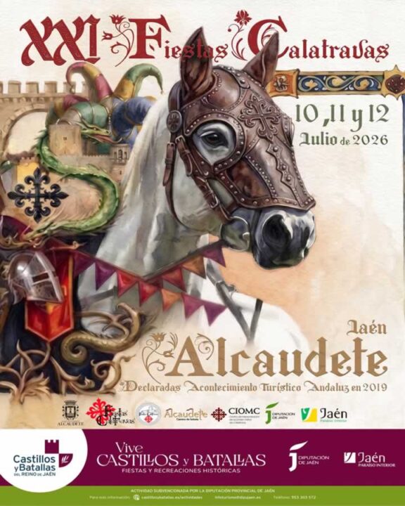 cARTEL Mercado Medieval Calatravo de Alcaudete (Jaén) XXI FIESTAS CALATRAVAS 2026