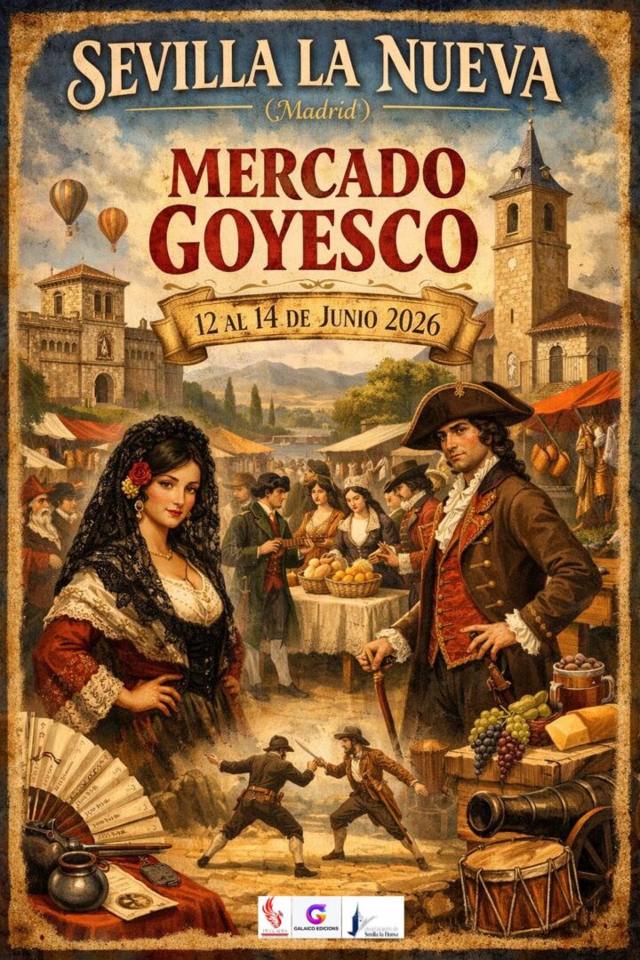Mercado Goyesco Sevilla la Nueva (Madrid) 2026 / 12 al 14 de Junio 5 Cartel Mercado Goyesco Sevilla la Nueva