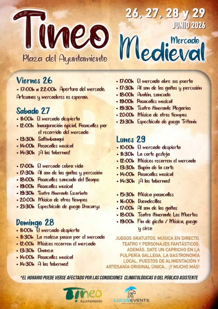 medieval tineo programa 2026