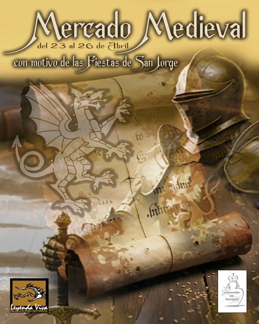 Cartel Mercado Medieval San Jorge en La Almunia de Doña Godina 2026 (Zaragoza)