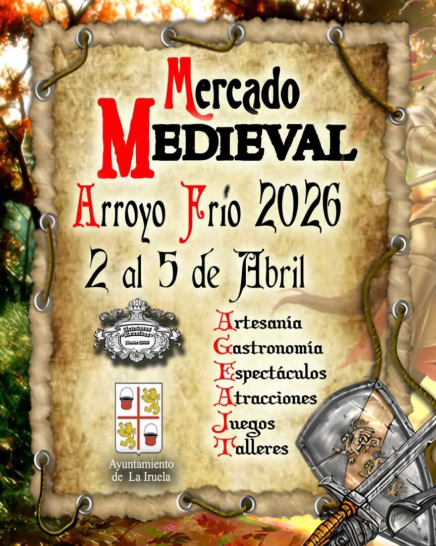 Mercado Medieval de Arroyo Frío (Jaén) del 2 al 5 de abril 2026 5 Cartel Mercado Medieval de Arroyo Frío
