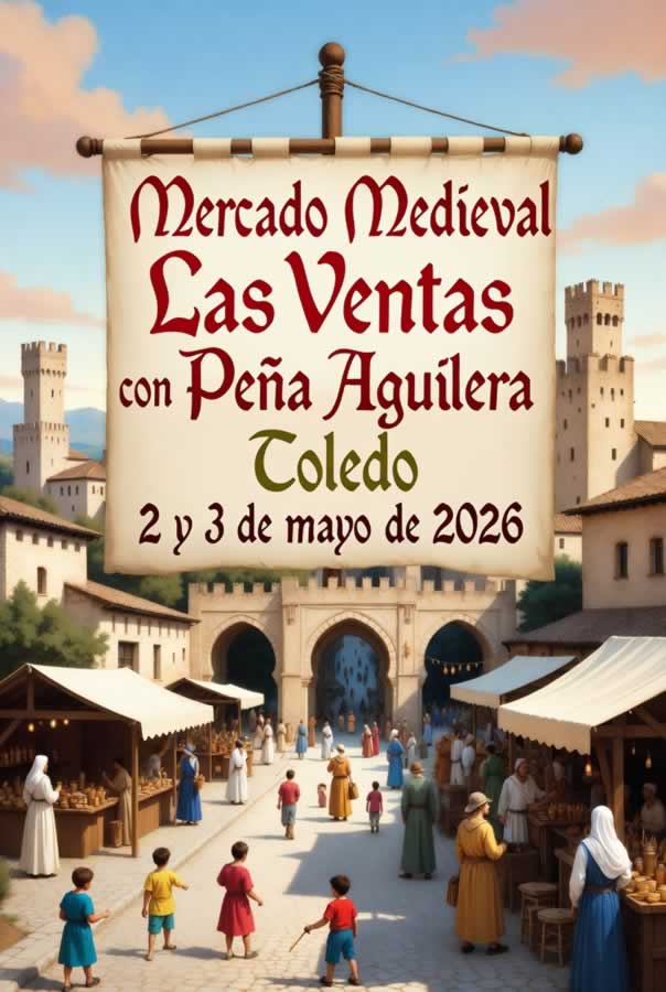 Mercado Medieval de Las Ventas con Peña Aguilera 2026 Toledo 5 medieval ventas pena aguilera cartel