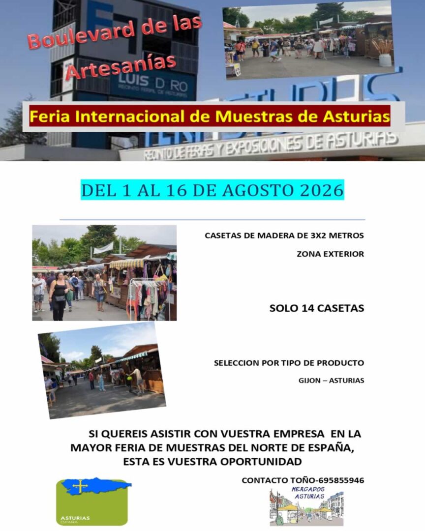 Cartel promocional - Feria de Muestras de Gijón