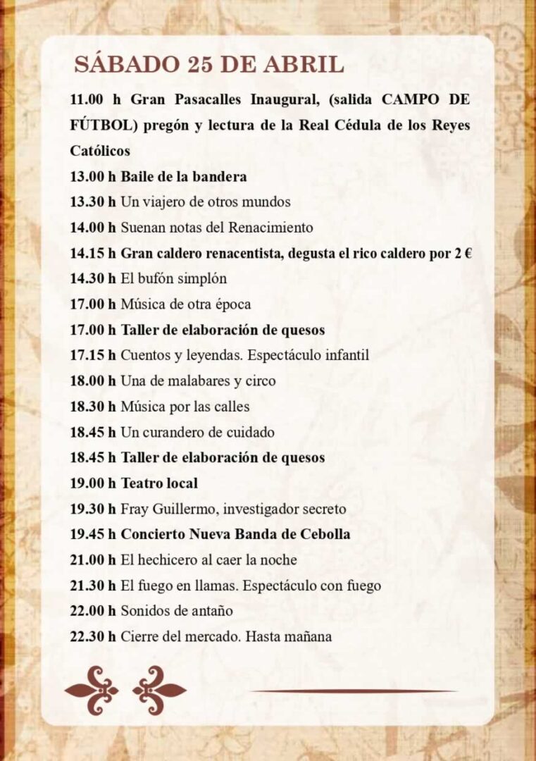 Mercado Renacentista de Cebolla 2026 - pag 1