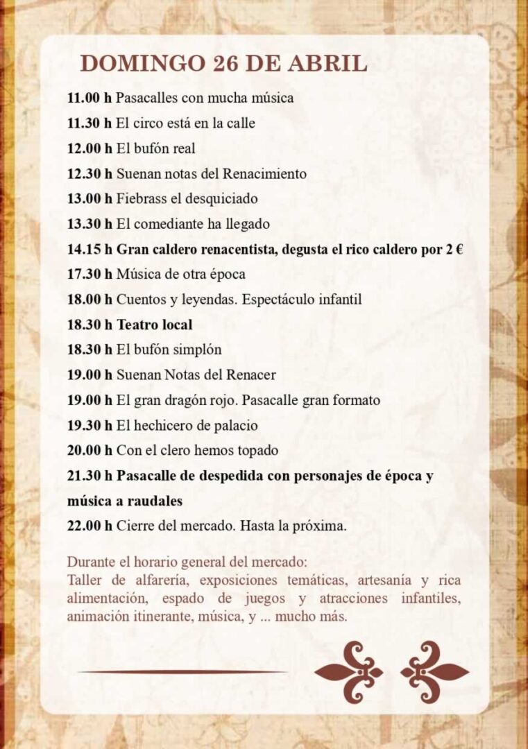 Mercado Renacentista de Cebolla 2026 pagina 2