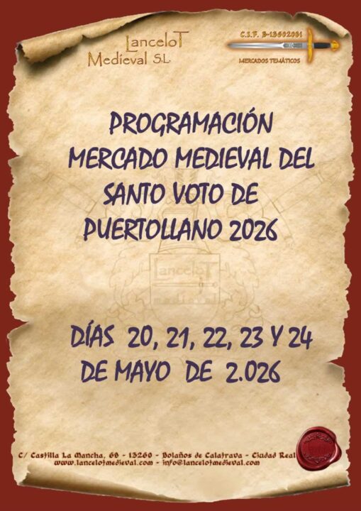 Mercado Medieval del Santo Voto en Puertollano 2026 (Ciudad Real) 7 programacion mercado medieval del santo voto puertollano 2026 page 0001 1