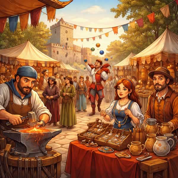 Ilustracion Mercado Renacentista de San Sebastián de los Reyes