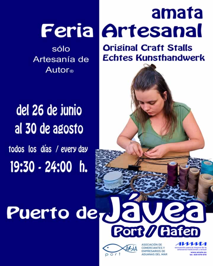 2026 โ Folleto A verano (1) Feria de Artesanรญa de Autor de Xร bia/Jรกvea (Alicante) 2026