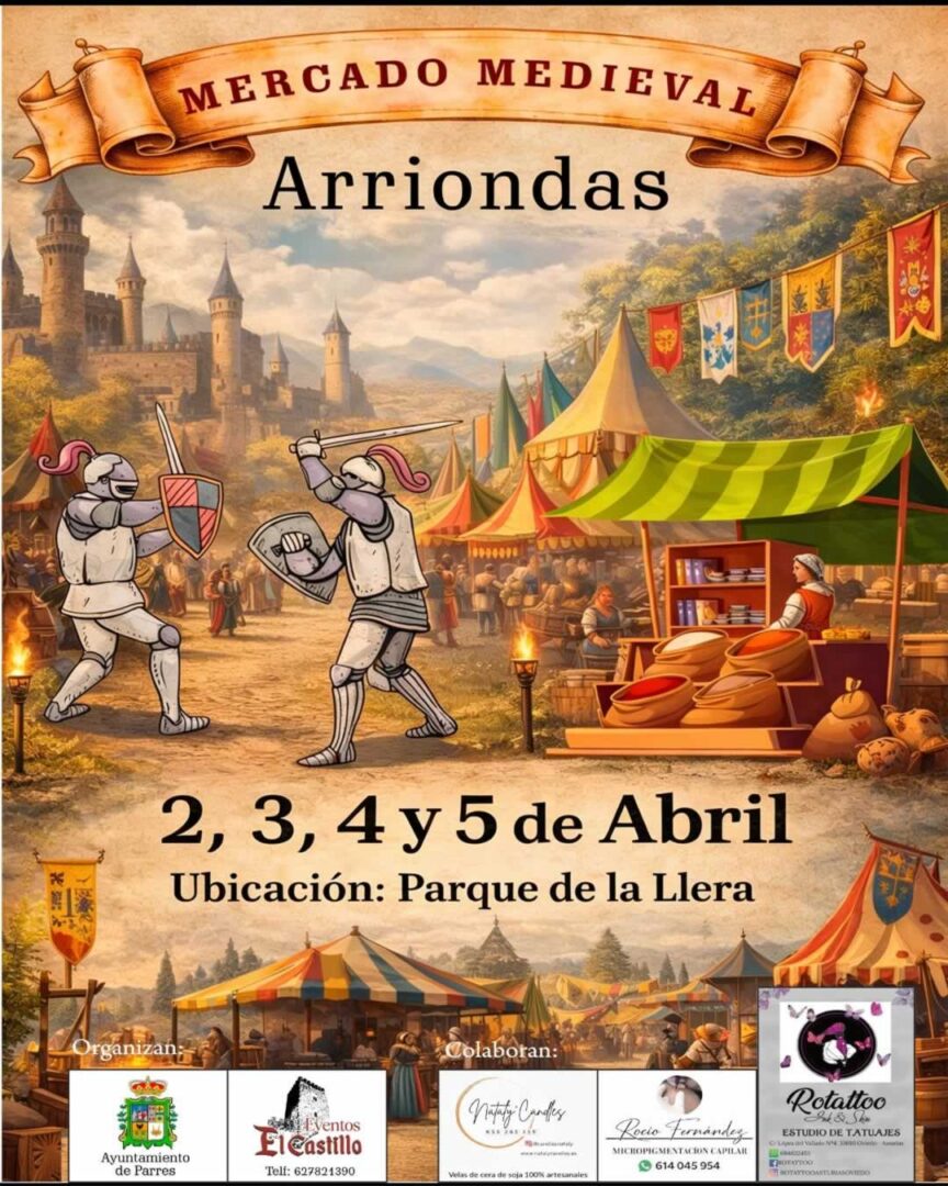 Cartel Mercado Medieval de Arriondas 2026