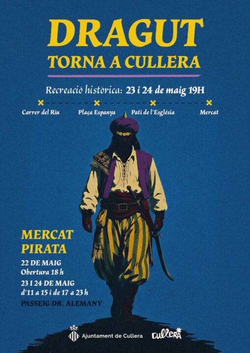 Cartel Recreación Histórica y Mercado Pirata de Cullera
