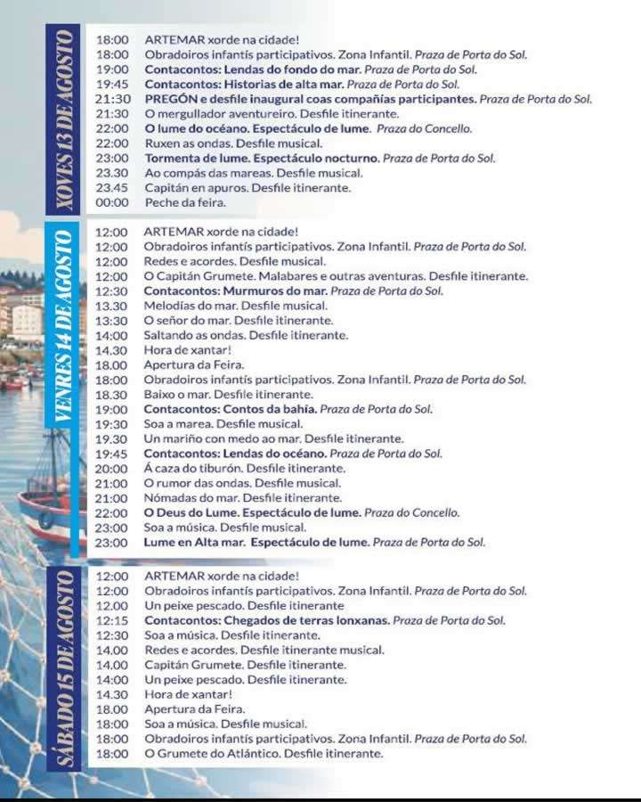Programa Mercado Marinero Artesanal de Ribeira 2026 1