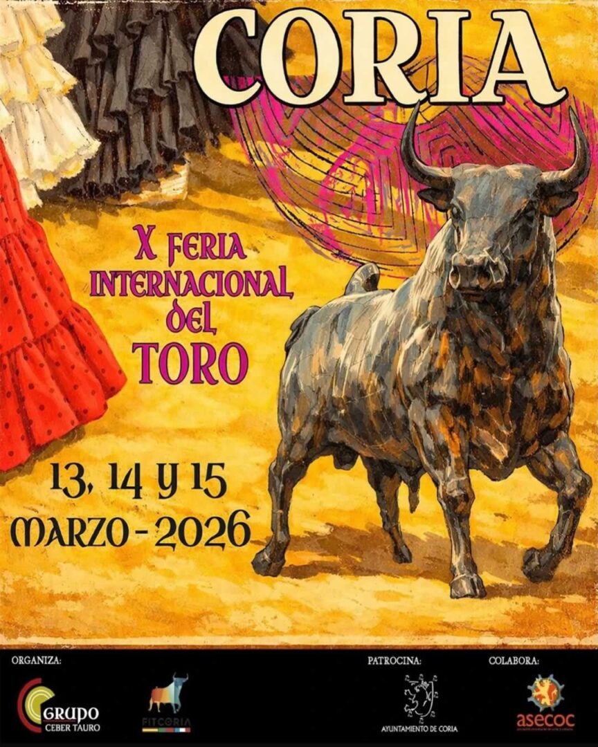 Feria Multisectorial Cultural Feria del Toro de Coria 2026 (Cáceres) 5 Cartel Feria Multisectorial Cultural Feria del Toro