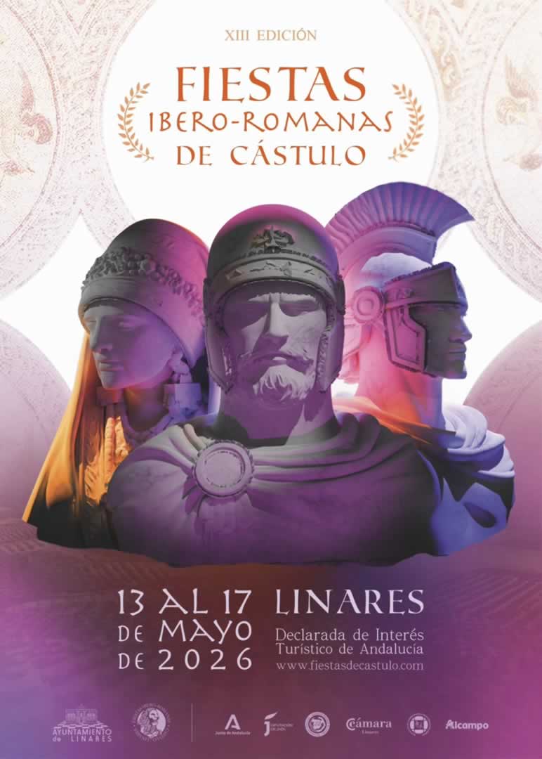 XIII Edición de las Fiestas ibero-romanas de Cástulo - Cartel oficial - Linares 2026, Jaén