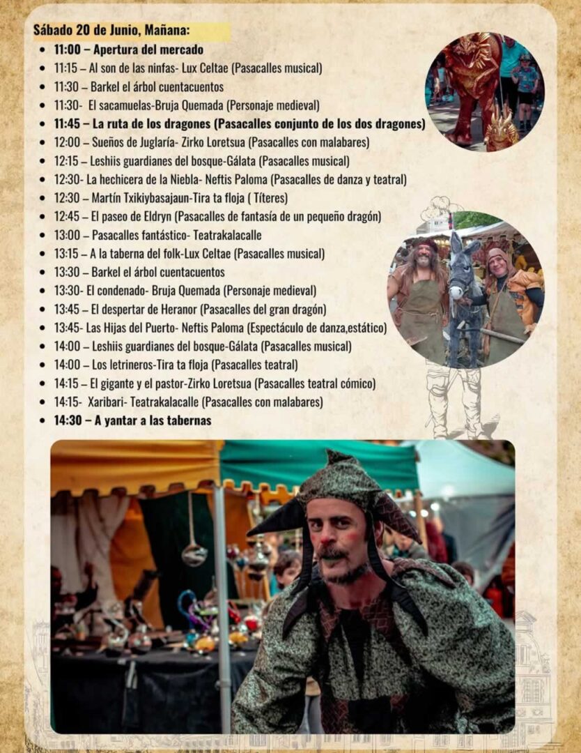 Mercado Medieval de Barakaldo - Programación sábado mañana