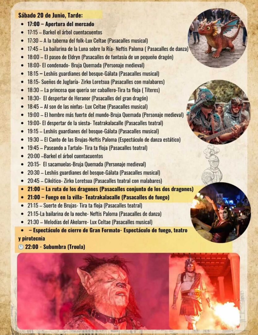 Mercado Medieval de Barakaldo - Programación sábado tarde