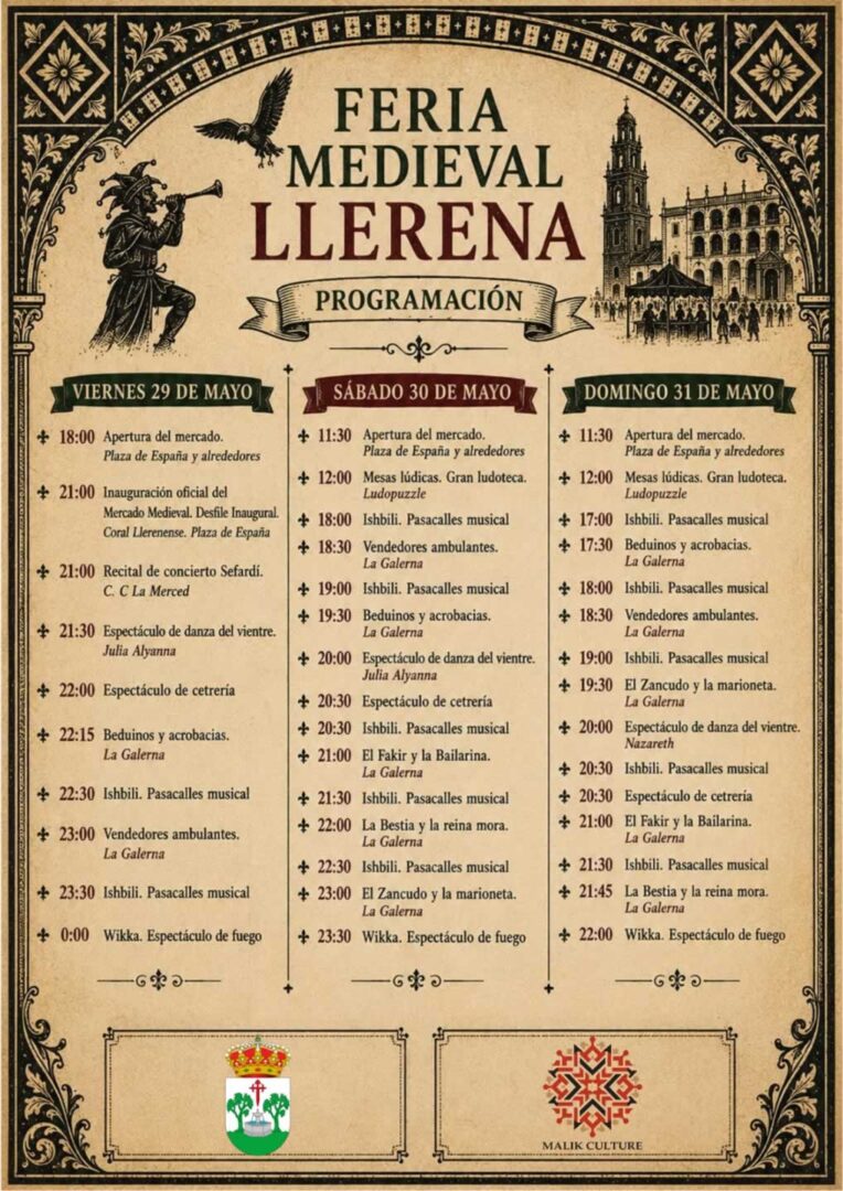 medieval llerena 2026 programa