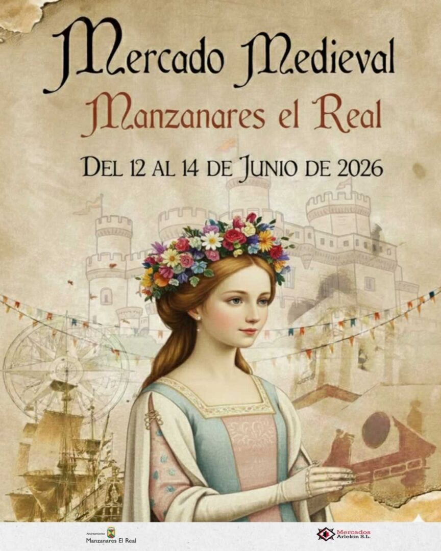 Cartel Mercado Medieval en Manzanares El Real