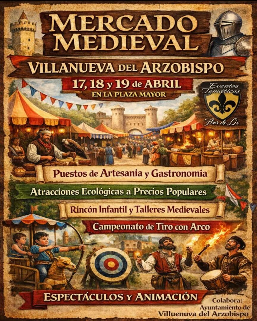 Cartel Mercado Medieval de Villanueva del Arzobispo