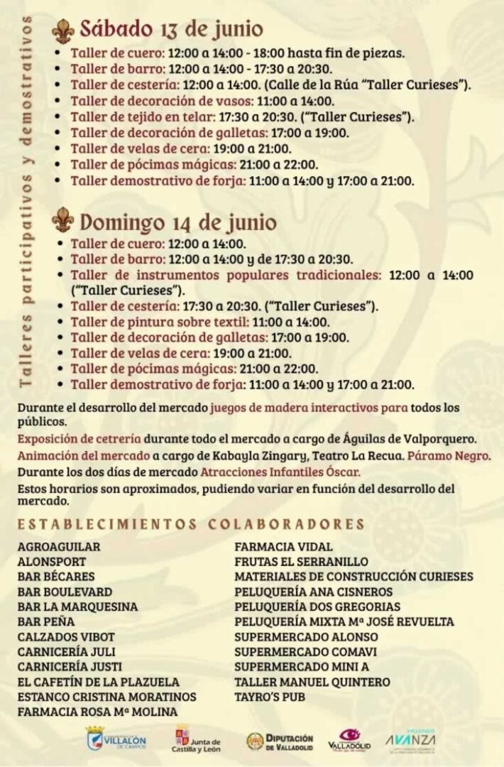 mercado comarcal villalon talleres