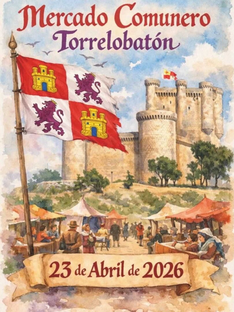 Mercado comunero 2026 renacentista de Torrelobaton, Valladolid. Dia 23 de Abril del 2026