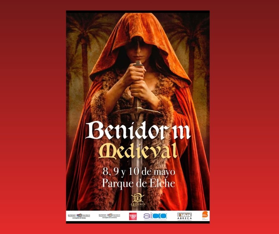 Publicidad del cartel del Mercado Medieval en Benidorm (Alicante) del 08 al 10 de Mayo 2026 / Evento 2026