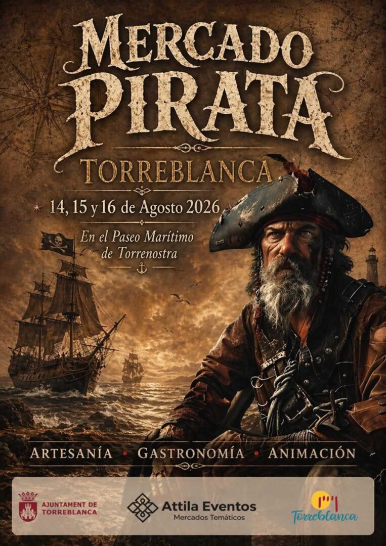 Cartel del Mercado Pirata de Torreblanca 2026 (Castellón)