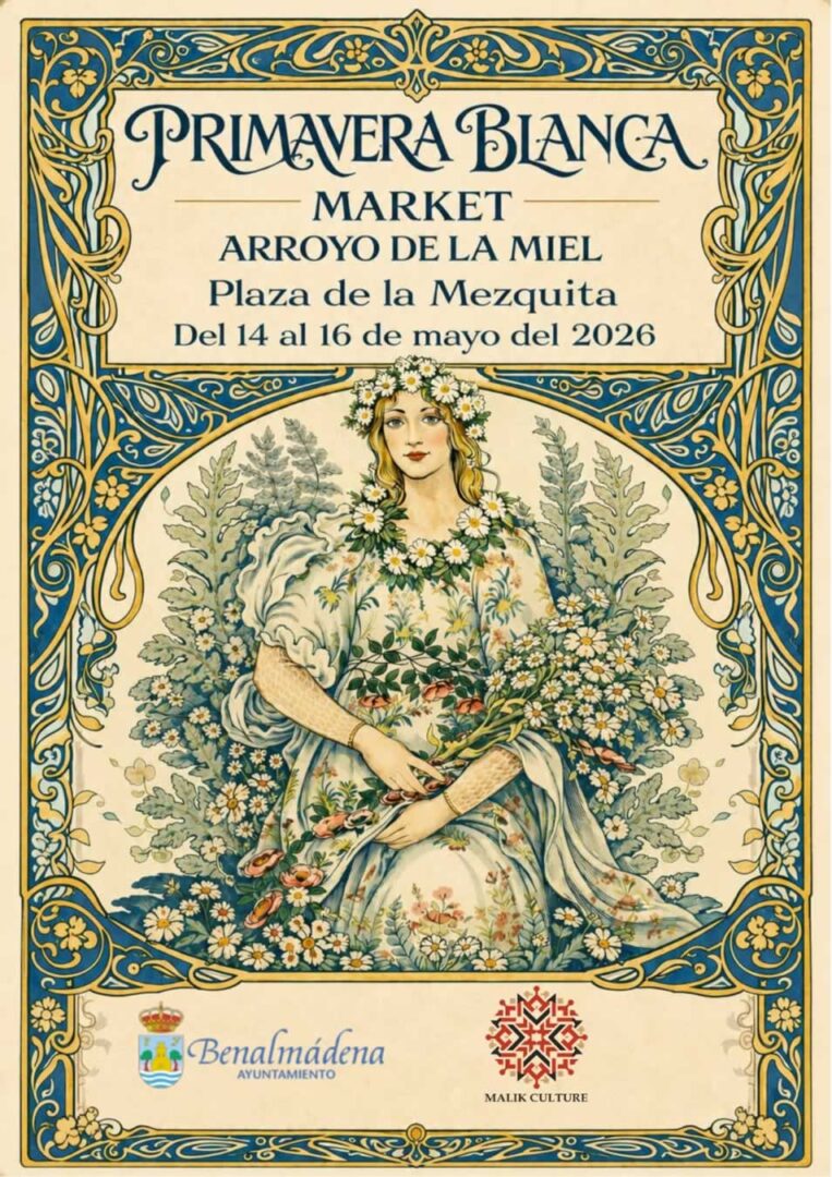 Cartel oficial del Fiesta blanca de Arroyo de la Miel - Benalmadena 2026 (Málaga)
