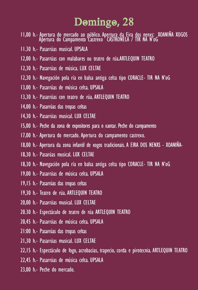 Programa CEDEIRA CASTREXA - Feira Celta de Cedeira 2026 3