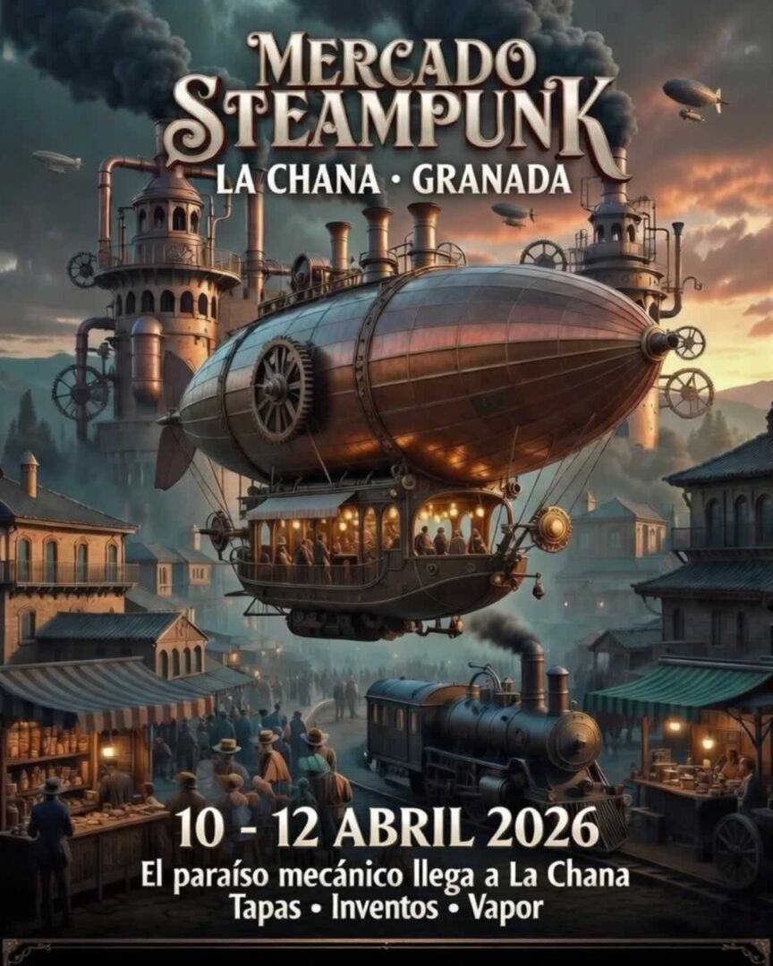 Aplazado -Festival Steampunk de Granada 10 al 12 de Abril 2026 7 Cartel Festival Steampunk de Granada