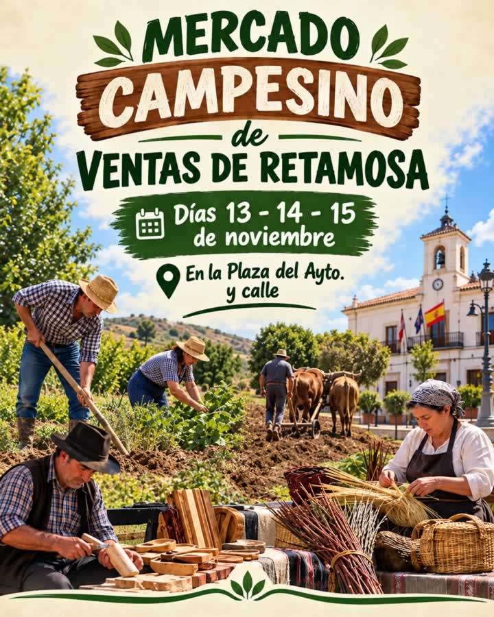 Mercado Campesino en Las Ventas de Retamosa 2026 (Toledo) 🎪 Información 5 Mercado Campesino en Las Ventas de Retamosa 2026 (Toledo)